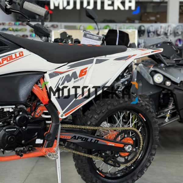 Мотоцикл кроссовый / эндуро Moto Apollo (Мото Аполло) M6 300 EFI (175FMN PR5) белый | Мототека